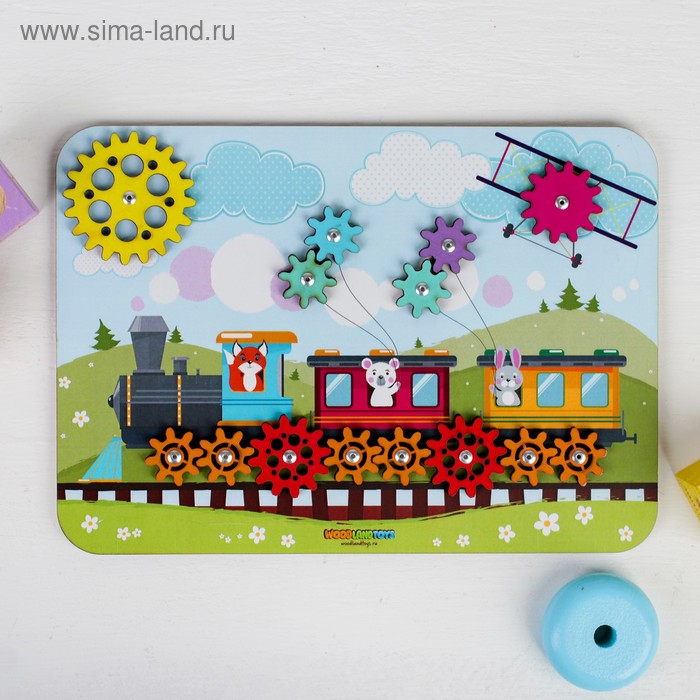 Набор шестерёнок «Паровозик»
Набор шестерёнок «Паровозик»