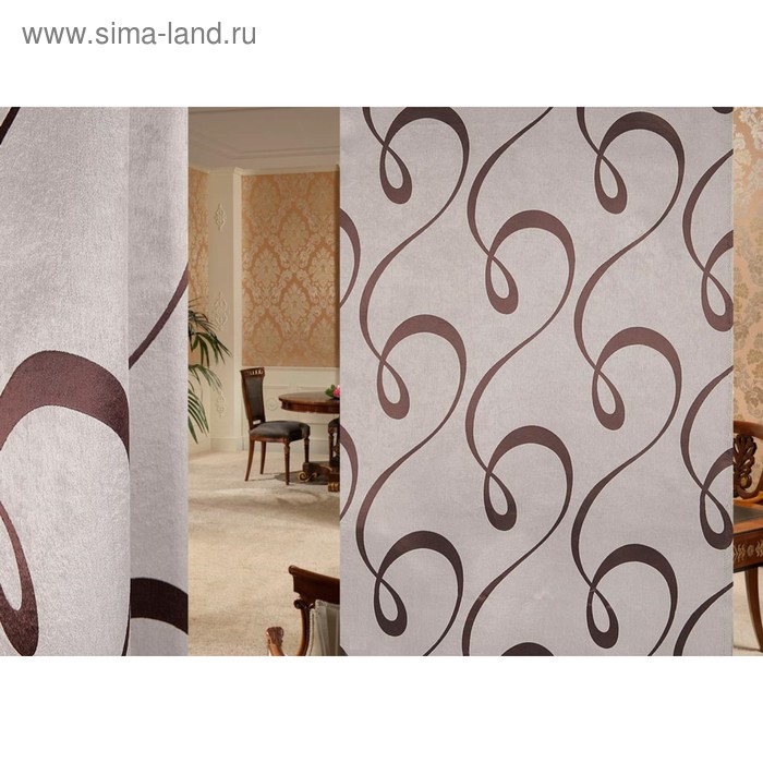 Ткань портьерная, ширина 150 см, блэкаут, жаккард 
Ткань портьерная, ширина 150 см, блэкаут, жаккард