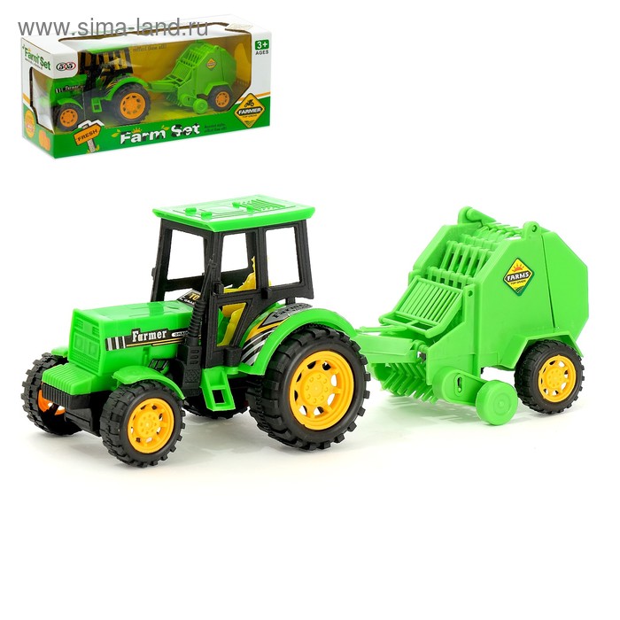 Трактор инерционный «Фермер», с прицепом
Трактор инерционный «Фермер», с прицепом