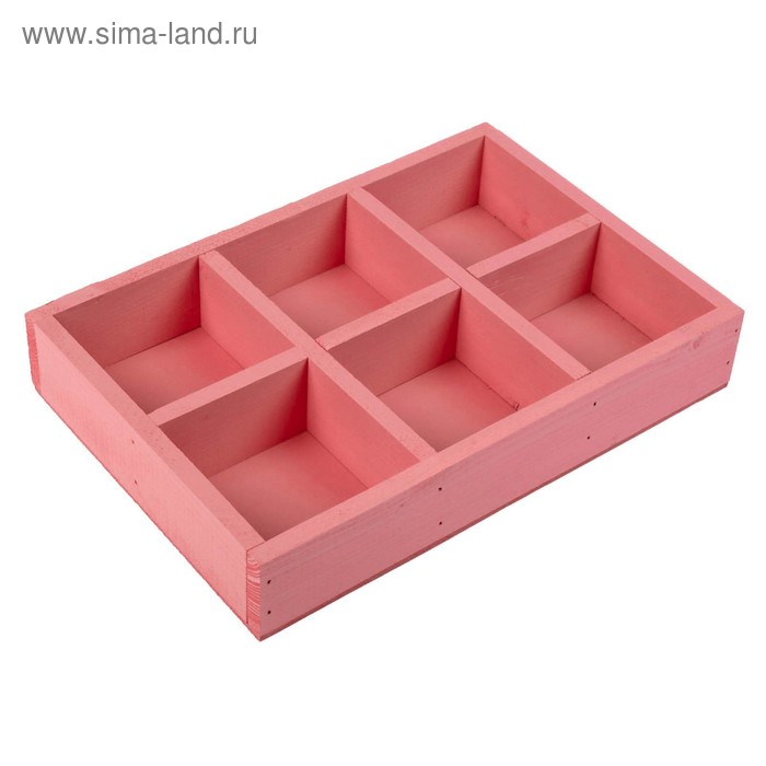 Кашпо деревянное 28×19×5 см "Six, 6 ячеек", розовый Дарим Красиво
Кашпо деревянное 28×19×5 см "Six, 6 ячеек", розовый Дарим Красиво