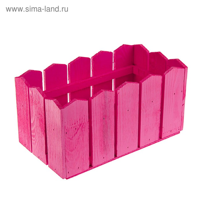 Кашпо деревянное 23×12×12 см "Заборчик", розовый Дарим Красиво
Кашпо деревянное 23×12×12 см "Заборчик", розовый Дарим Красиво