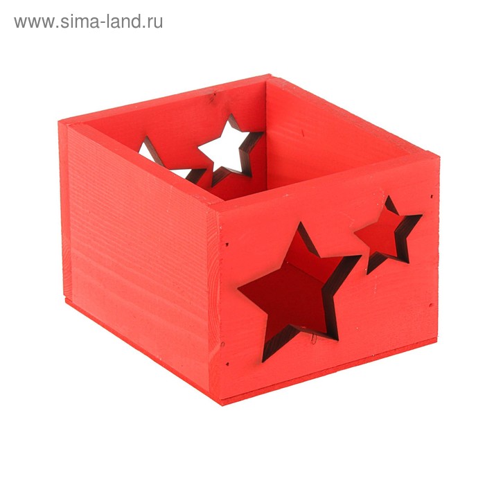 Кашпо деревянное 14.5×12.5×9 см Элегант "Звёзды", красный Дарим Красиво
Кашпо деревянное 14.5×12.5×9 см Элегант "Звёзды", красный Дарим Красиво