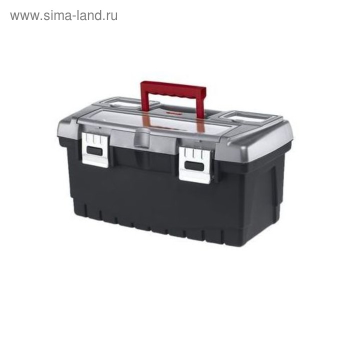 Ящик для инструментов Hammer, 16", металлический замок, чёрно-серый
Ящик для инструментов Hammer, 16", металлический замок, чёрно-серый