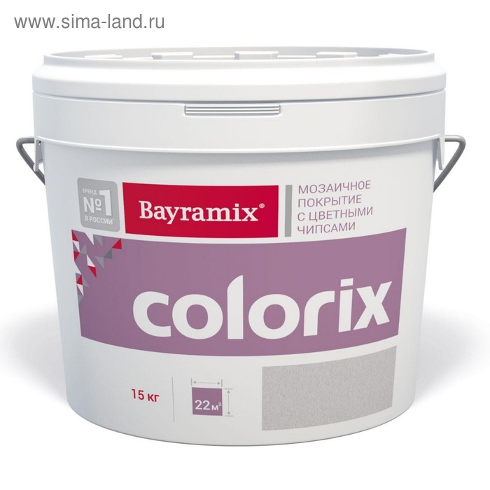 Декоративная штукатурка, мозаичная Colorix Cl 08, 9 кг
Декоративная штукатурка, мозаичная Colorix Cl 08, 9 кг