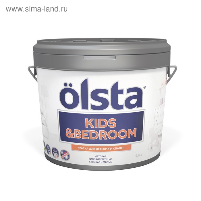 Краска для детских и спален, База C, Kids bedroom, 9л
Краска для детских и спален, База C, Kids bedroom, 9л