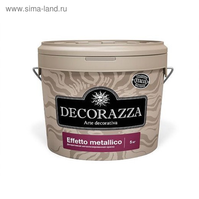 Краска декоративная, металлизированная Effetto metallico Oro EM 800, 0,3л
Краска декоративная, металлизированная Effetto metallico Oro EM 800, 0,3л