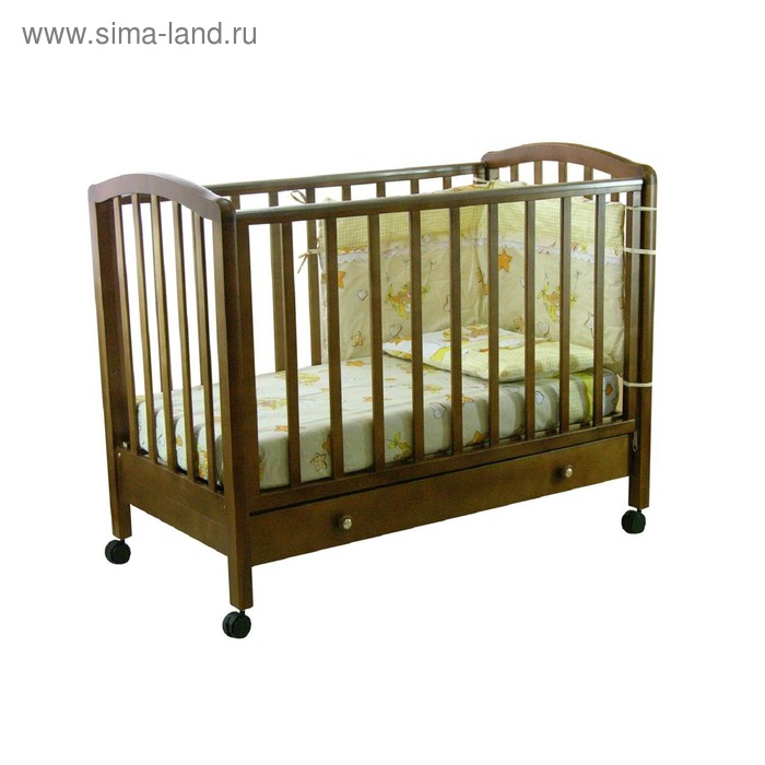 Кроватка детская «Фея 600» тёмный мёд 
Кроватка детская «Фея 600» тёмный мёд