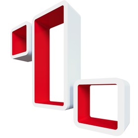 Комплект полок «Рио», 42,5 × 21 × 10 см, 17 × 17 × 10 см, 17 × 17 × 10 см, цвет белый/красный
Комплект полок «Рио», 42,5 × 21 × 10 см, 17 × 17 × 10 см, 17 × 17 × 10 см, цвет белый/красный