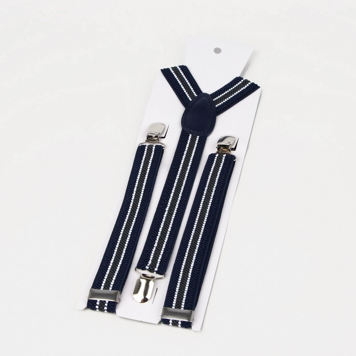 Подтяжки взрослые, ширина 2,5 см, цвет синий/белый
Подтяжки взрослые, ширина 2,5 см, цвет синий/белый