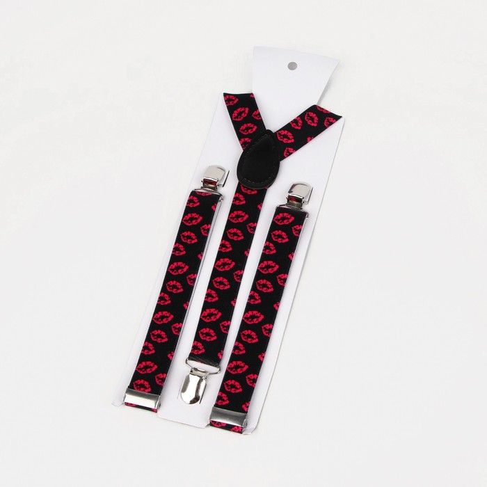 Подтяжки взрослые, ширина 2,5 см, цвет чёрный/малиновый
Подтяжки взрослые, ширина 2,5 см, цвет чёрный/малиновый