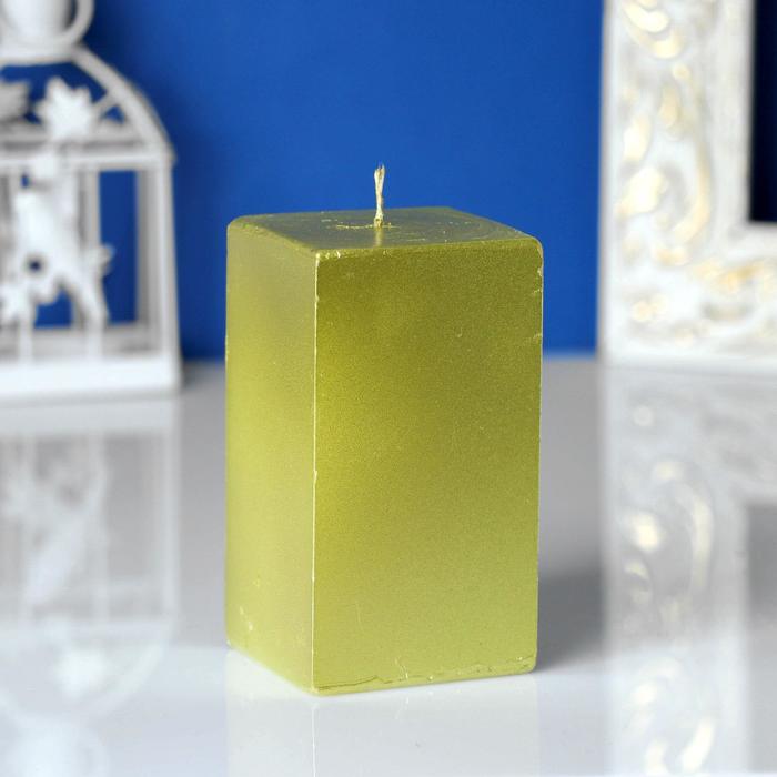 Свеча-квадрат, 5,6х5,6х10 см, 15 ч, золото
Свеча-квадрат, 5,6х5,6х10 см, 15 ч, золото