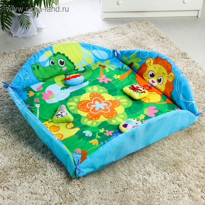 Развивающий коврик - манеж «Зверята», р-р 120х122х0,5 см.
Развивающий коврик - манеж «Зверята», р-р 120х122х0,5 см.