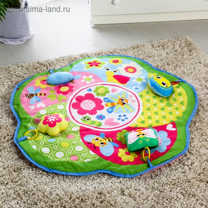 Развивающий коврик «Бабочки», 4 мягкие игрушки, р -р 85х85х0,5 см.
Развивающий коврик «Бабочки», 4 мягкие игрушки, р -р 85х85х0,5 см.