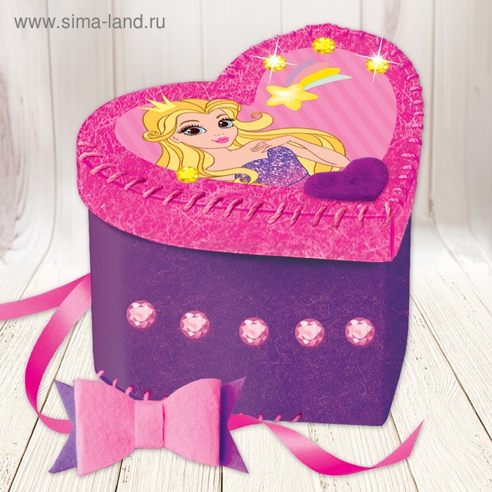 Набор для создания шкатулки из фетра «Принцесса» 
Набор для создания шкатулки из фетра «Принцесса»
