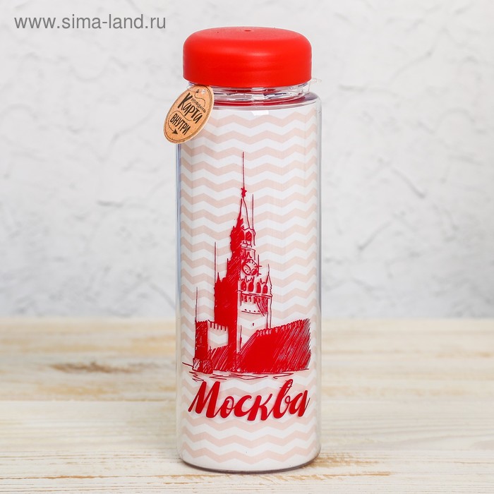 Бутылка для воды «Москва. Спасская башня», 500 мл
Бутылка для воды «Москва. Спасская башня», 500 мл