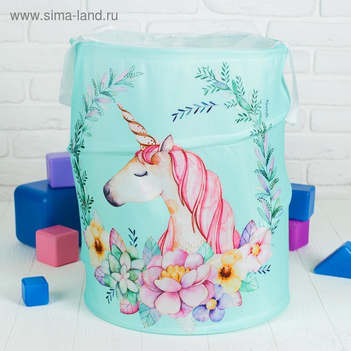 фото Корзина для игрушек «милый единорог»