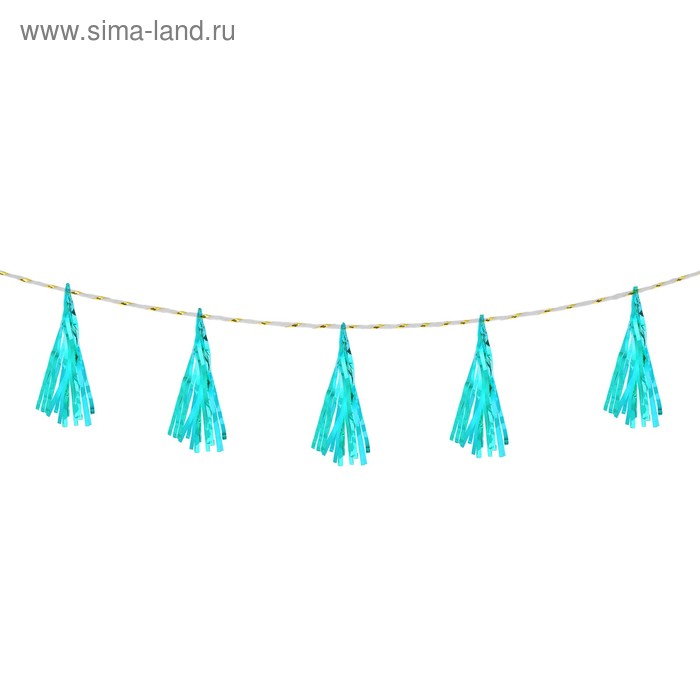 Лента тассел, набор 5 шт., цвет бирюзовый
Лента тассел, набор 5 шт., цвет бирюзовый