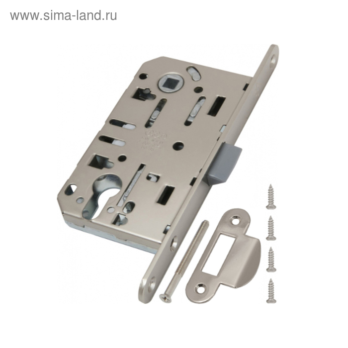 фото Замок межкомнатный под ц/м agb b01103.50.34.567 mediana ev + b01000.13, цвет матовый хром