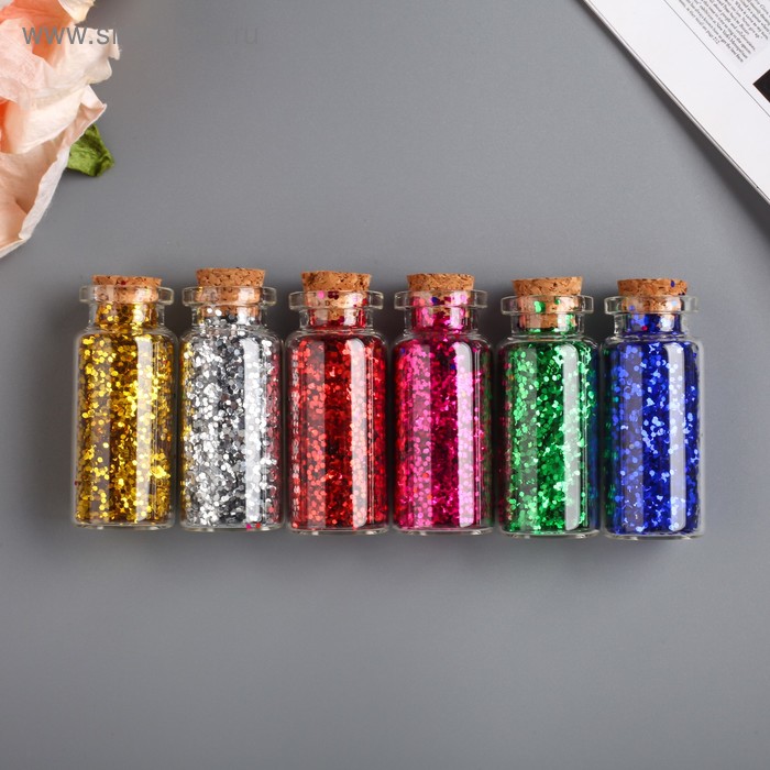 Глиттер в баночке "Ромбики" 6 гр набор 6 шт 17,5х8 см 
Глиттер в баночке "Ромбики" 6 гр набор 6 шт 17,5х8 см