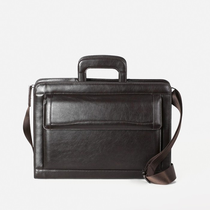 Папка деловая на молнии, 2 наружных кармана, цвет коричневый
Папка деловая на молнии, 2 наружных кармана, цвет коричневый