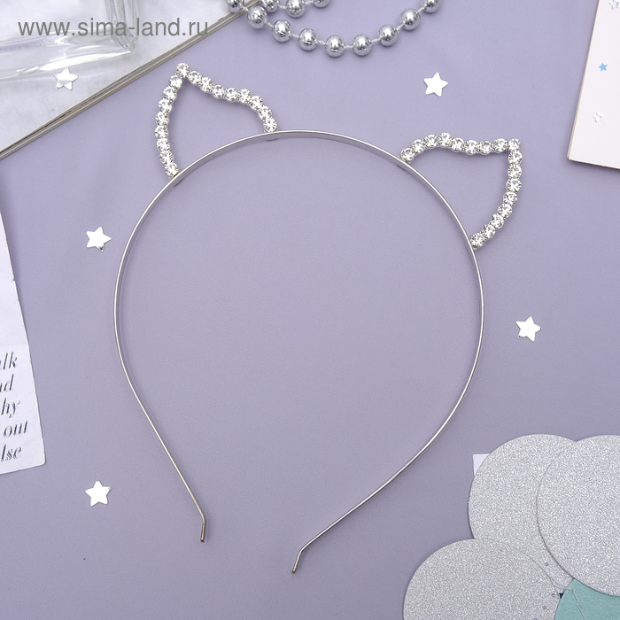 Ободок для волос "Либерти" 0,5 см, изогнутые ушки, стразы
Ободок для волос "Либерти" 0,5 см, изогнутые ушки, стразы