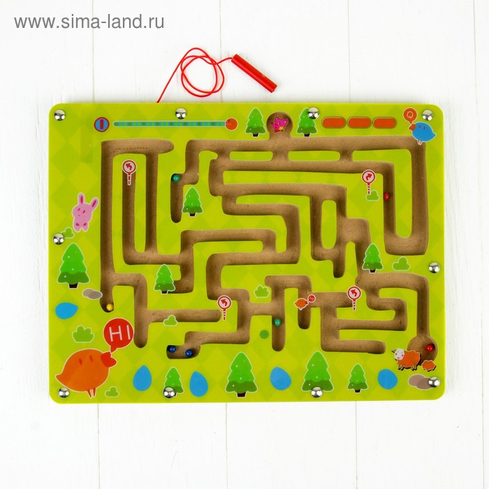 Магнитный лабиринт "Цыплёнок на полянке" 
Магнитный лабиринт "Цыплёнок на полянке"