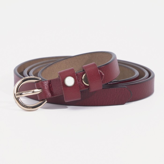 Ремень женский, гладкий, пряжка золото, ширина - 1 см, цвет бордовый
Ремень женский, гладкий, пряжка золото, ширина - 1 см, цвет бордовый