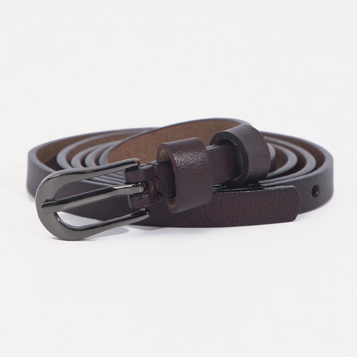 Ремень женский, гладкий, пряжка чёрный металл, ширина - 1 см, цвет кофе
Ремень женский, гладкий, пряжка чёрный металл, ширина - 1 см, цвет кофе