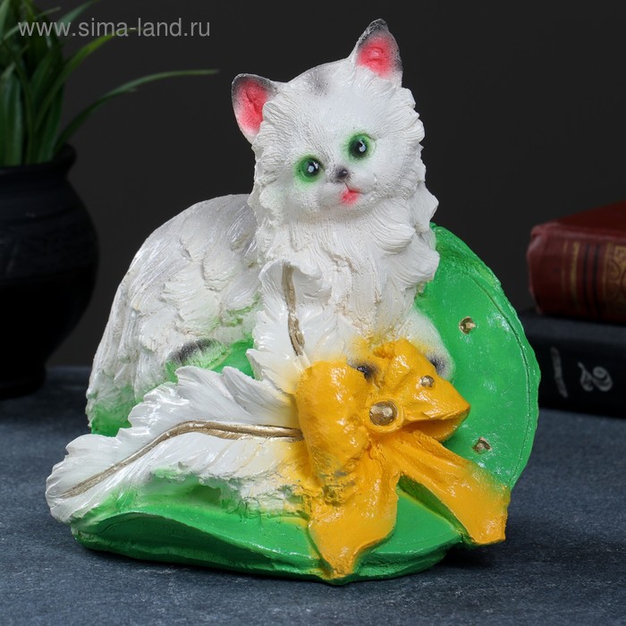 Копилка "Котёнок на шляпе" 19х20см, МИКС