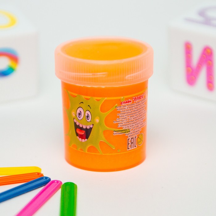 Слайм «Плюх»,оранжевый, туба 40 г
Слайм «Плюх»,оранжевый, туба 40 г