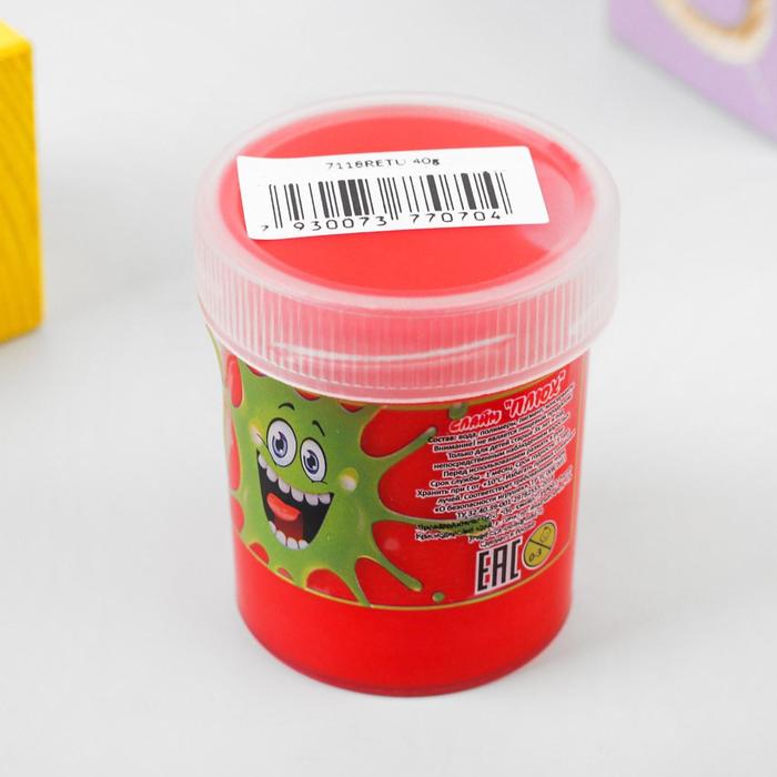 Слайм «Плюх»,красный, туба 40 г
Слайм «Плюх»,красный, туба 40 г