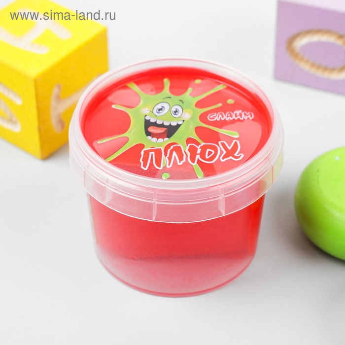 Слайм «Плюх»,красный, контейнер 90 г
Слайм «Плюх»,красный, контейнер 90 г