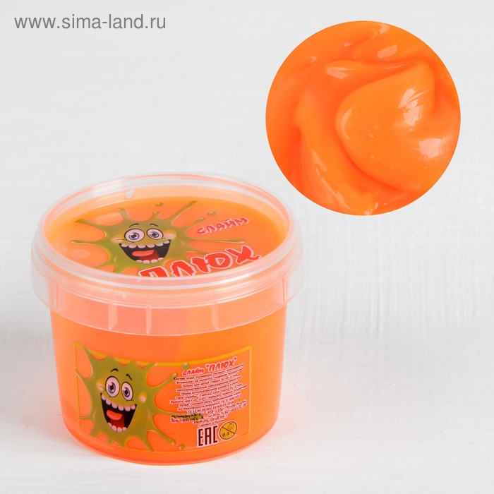 Слайм «Плюх»,оранжевый, контейнер 90 г
Слайм «Плюх»,оранжевый, контейнер 90 г