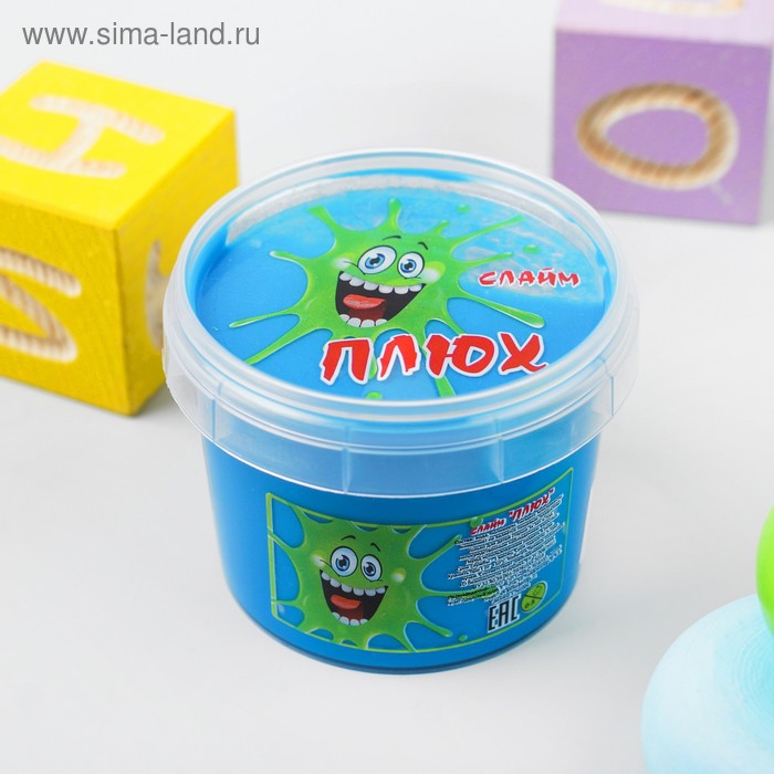 Слайм «Плюх», голубой, контейнер 90 г
Слайм «Плюх», голубой, контейнер 90 г