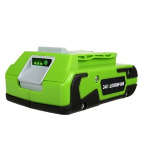 Аккумулятор Greenworks G24B2 (2902707), 24 В, 2 Ач, Li-ion, для техники серии G-24
Аккумулятор Greenworks G24B2 (2902707), 24 В, 2 Ач, Li-ion, для техники серии G-24