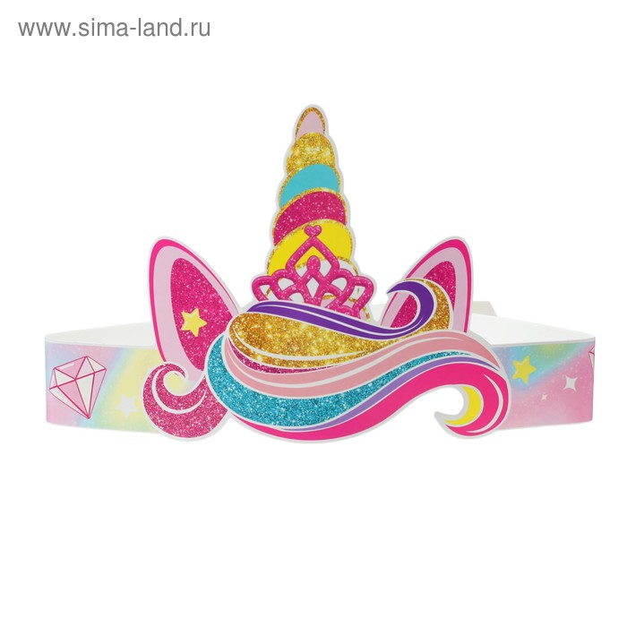 Маска на ободке «Золотой единорог»
Маска на ободке «Золотой единорог»