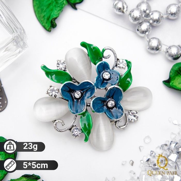 Брошь "Цветочный куст", цветная в чернёном серебре
Брошь "Цветочный куст", цветная в чернёном серебре