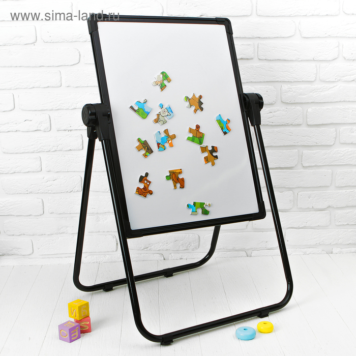 Детский мольберт двусторонний на ножках, 70 × 55 см, цвет чёрный 
Детский мольберт двусторонний на ножках, 70 × 55 см, цвет чёрный