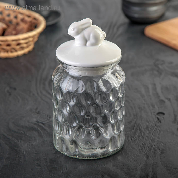 Банка для сыпучих продуктов «Зайчонок», 1 л, 11×11×17 см
Банка для сыпучих продуктов «Зайчонок», 1 л, 11×11×17 см