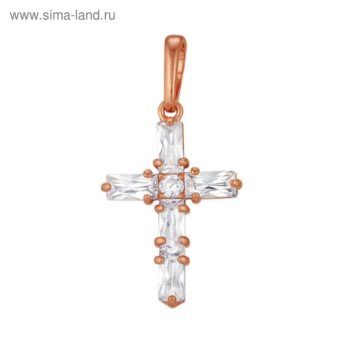 Подвеска "Крест" кристалл, позолота
Подвеска "Крест" кристалл, позолота