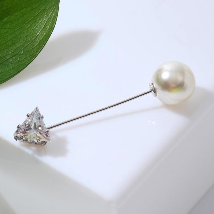 Булавка "Стрела" 5см, цвет белый в серебре
Булавка "Стрела" 5см, цвет белый в серебре