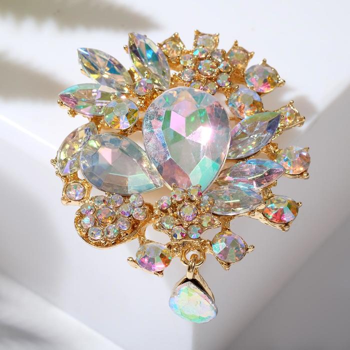 Брошь "Императрица" сияние, цвет радужный в золоте
Брошь "Императрица" сияние, цвет радужный в золоте
