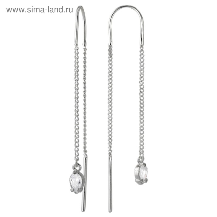 Серьги "Капелька" висячие, посеребрение, цвет белый
Серьги "Капелька" висячие, посеребрение, цвет белый