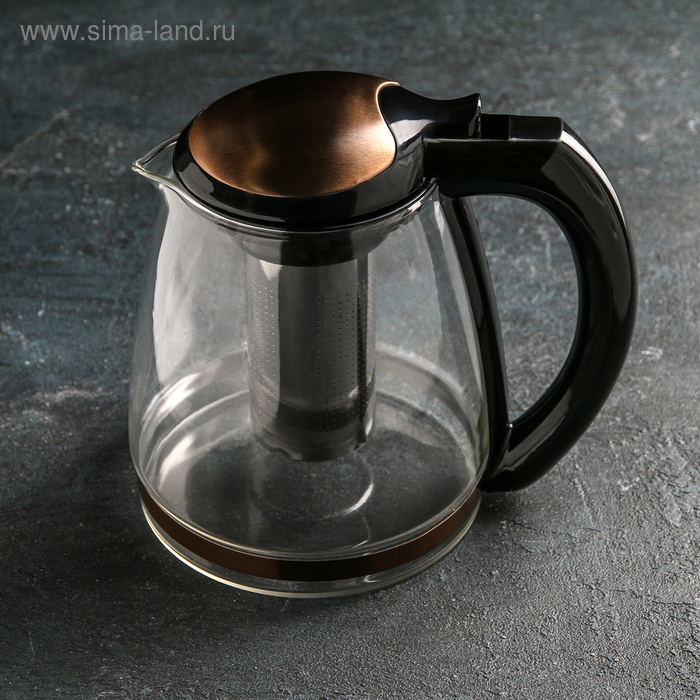 Чайник заварочный «Глянец», с металлическим ситом, 2 л, цвет коричневый
Чайник заварочный «Глянец», с металлическим ситом, 2 л, цвет коричневый