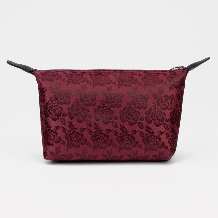 фото Косметичка на молнии, цвет бордовый