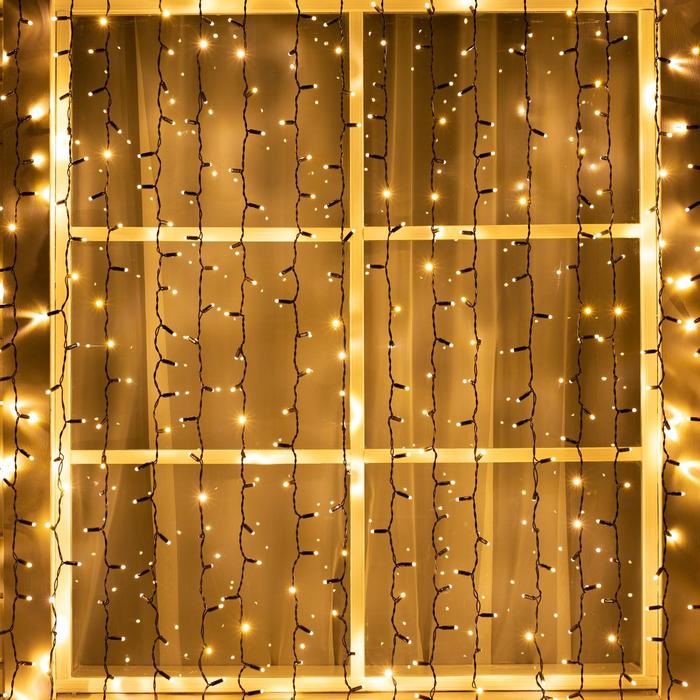 Гирлянда «Занавес» 2 × 9 м, IP65, УМС, тёмная нить, 1800 LED, свечение тёплое белое, 220 В
Гирлянда «Занавес» 2 × 9 м, IP65, УМС, тёмная нить, 1800 LED, свечение тёплое белое, 220 В