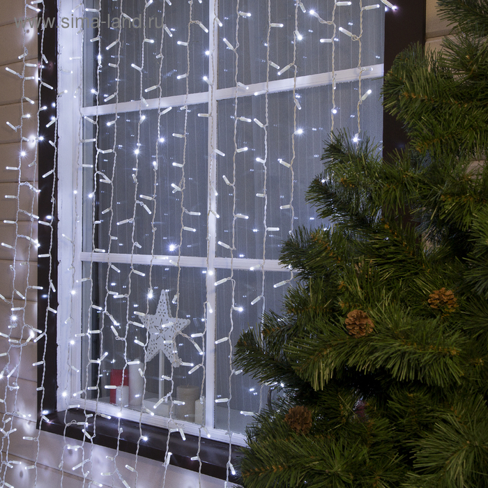 Гирлянда «Занавес» 2 × 9 м, IP65, УМС, белая нить, 1800 LED, свечение белое, мерцание белым, 220 В
Гирлянда «Занавес» 2 × 9 м, IP65, УМС, белая нить, 1800 LED, свечение белое, мерцание белым, 220 В