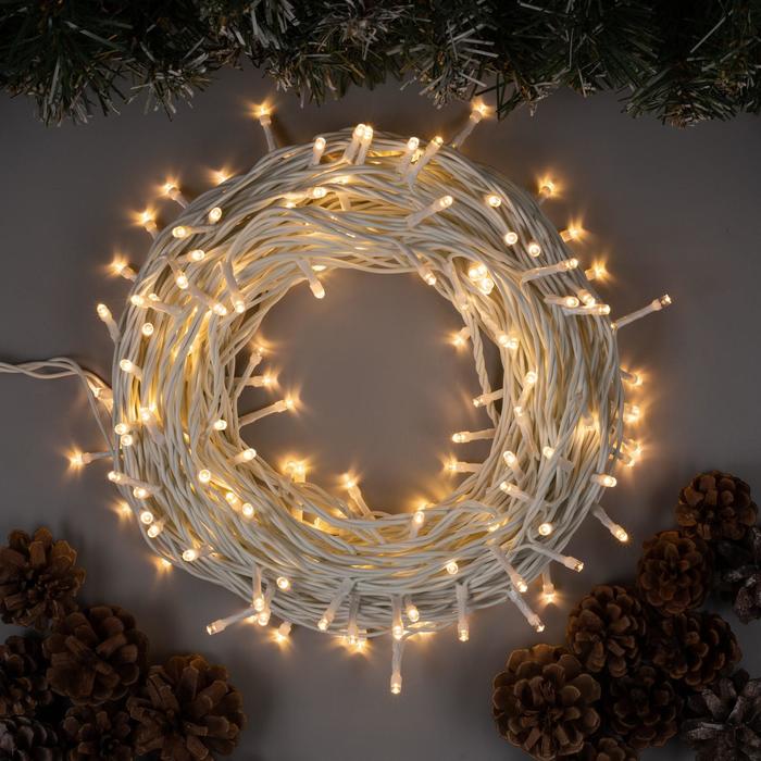 Гирлянда «Нить» 20 м, IP44, белая нить, 200 LED, свечение тёплое белое, 8 режимов, 220 В
Гирлянда «Нить» 20 м, IP44, белая нить, 200 LED, свечение тёплое белое, 8 режимов, 220 В
