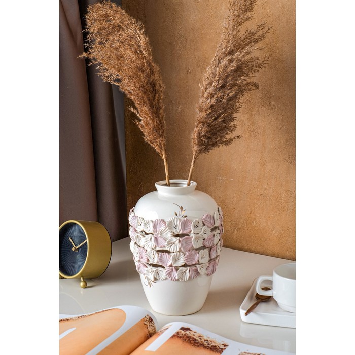 Ваза керамическая "Элегия", настольная, бело-розовая, лепка, 22 см, авторская работа
Ваза керамическая "Элегия", настольная, бело-розовая, лепка, 22 см, авторская работа