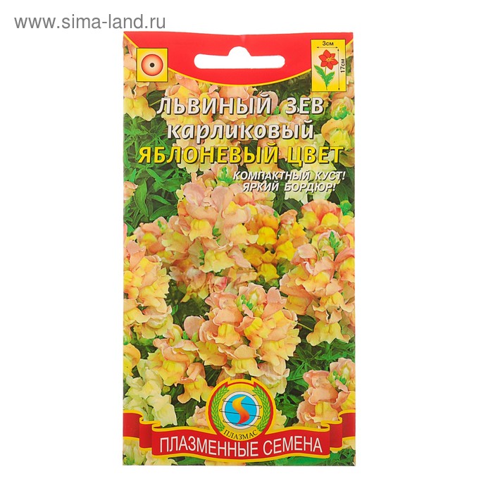 Семена цветов Львиный зев "Яблоневый цвет", О, 0,02 г
Семена цветов Львиный зев "Яблоневый цвет", О, 0,02 г